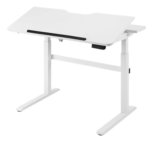 DELTACO Premium-Sitz-/Stehschreibtisch aus Stahl