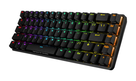 ASUS ROG Falchion – set skråt forfra (vinkel 3); layout på billedet er illustrativt