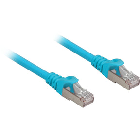 Blåt Sharkoon Cat6a netværkskabel med RJ45 metalstik
