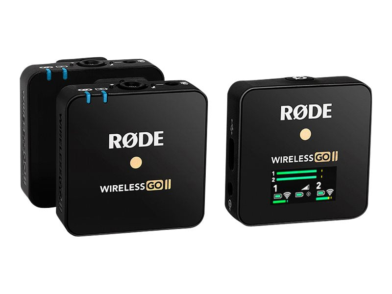 RØDE Wireless GO II Kabelloses Mikrofonsystem, kabellos, omnidirektional, Schwarz 