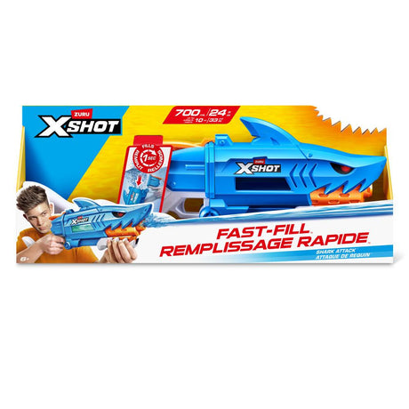 XSHOT - Shark Attack Fast-Fill Water Blaster (118195) X-Shot