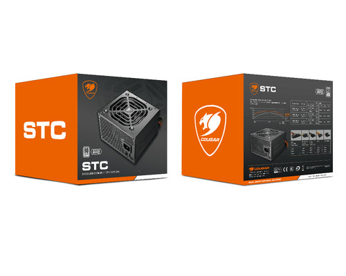 COUGAR STC 600W ATX / 80 Plus 230V EU strømforsyning – produktdetalje