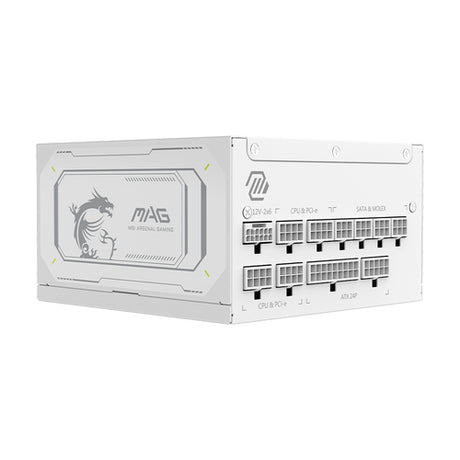MSI MAG A1000GL PCIE5 WHITE 1000 W strømforsyning - 80 PLUS Gold - visning 6