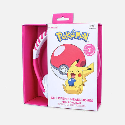 OTL - Junior Headphones - Pokemon Pokeball Pink (PK0842) OTL