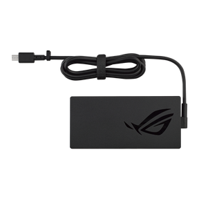 ASUS ROG 180W Compact Plug Adapter i sort med rektangulært strømstik