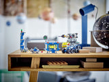 LEGO 40712 – fire rummodeller udstillet på en hylde