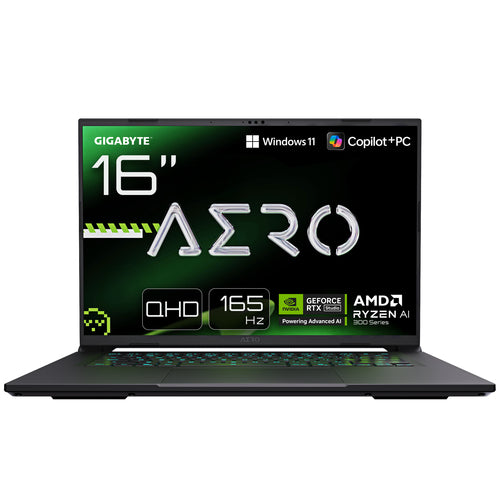 Gigabyte AERO X16 1VH93DEC64AH – front og skærm