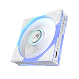 ASUS ROG Eurux GR120 ARGB Fan White Single Pack – set skråt fra siden