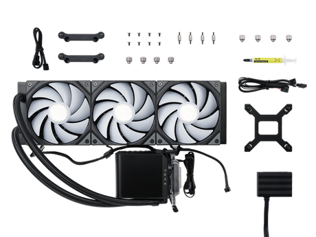 TRYX PANORAMA 360mm AIO Liquid Cooler ARGB Sort TRYX