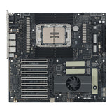 ASUS Pro WS W890E-SAGE SE – sokkel og hukommelsespladser set ovenfra