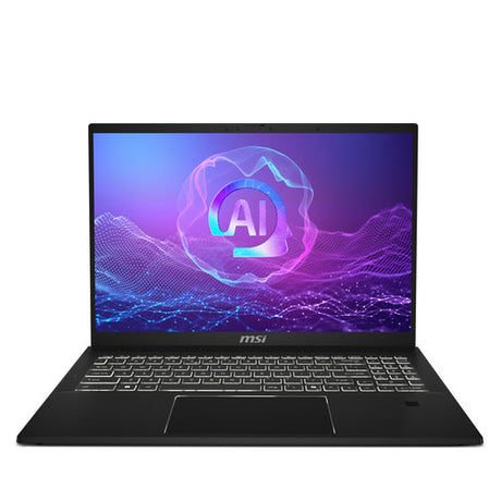 MSI Summit A16 AI+ A3HMTG-035 – åben computer set skråt forfra