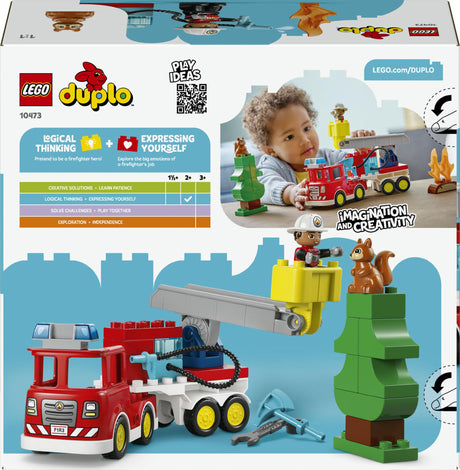 LEGO - DUPLO Town - Fire Engine with Hose and Firefighter (10473) LEGO