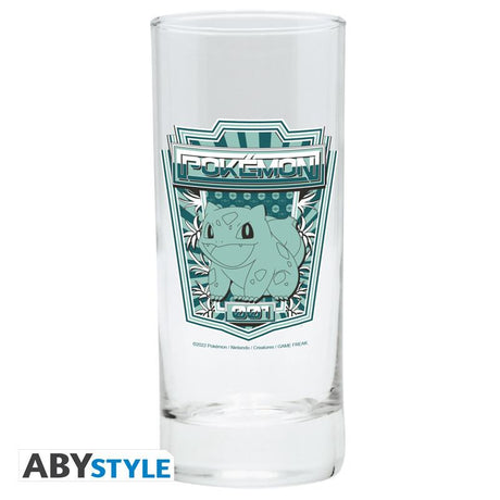 Pokémon-glas med grønt Bulbasaur-motiv