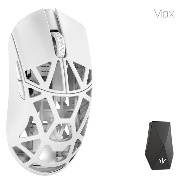 WLMouse Beast X Max Solid Sides trådløs 8K gamingmus – hvid