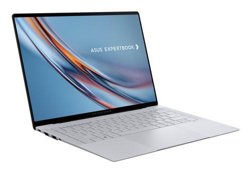 ASUS ExpertBook Ultra B9406CAA-TG0692X – set skråt forfra (vinkel 2); tastaturlayout illustrativt