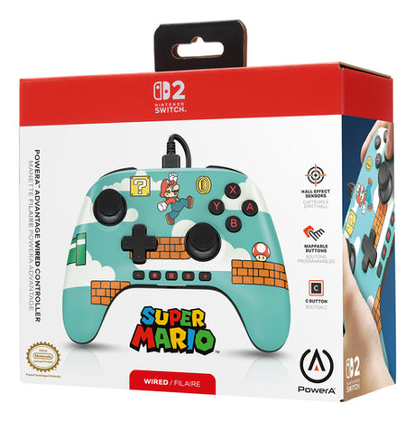PowerA Advantage Wired Switch 2 Mario Time – Emballage