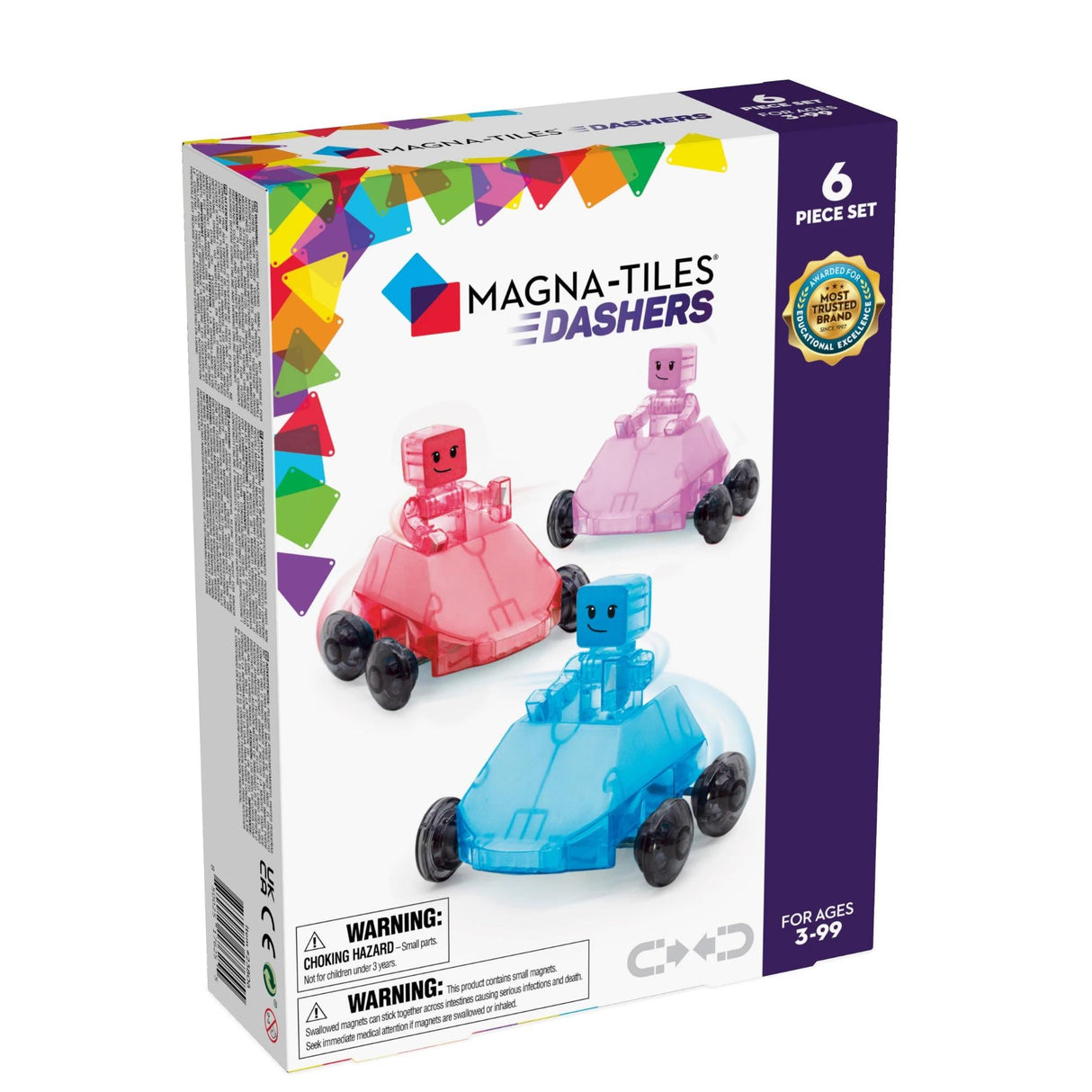 MAGNA-TILES - Dashers, 6 pcs set (90234) Magna Tiles