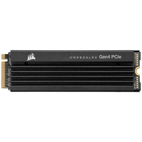 Corsair MP600 PRO LPX – 2 TB PCIe 4.0 NVMe SSD med køleprofil – ende og stik