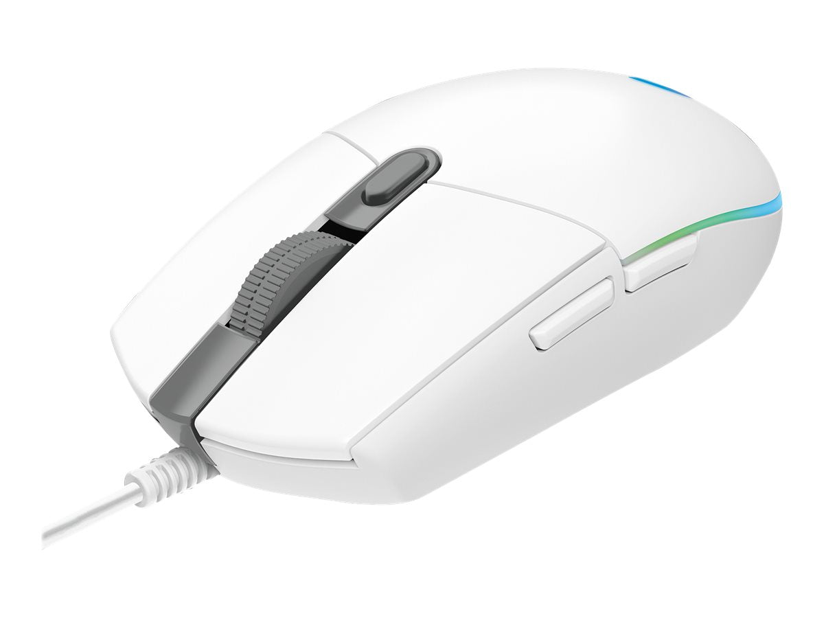 Logitech Gaming Mouse G102 LIGHTSYNC optisches Kabel weiß 