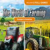 The World of Farming: Europe & America – PlayStation 4 – spillets illustration og logo