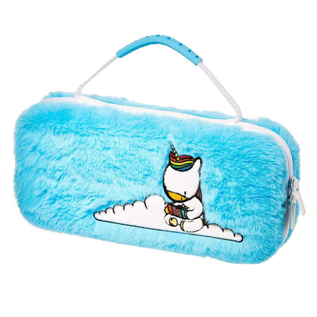 Numskull Unicorn Fluffy Carry Case til Nintendo Switch – lyseblå – produktbillede 5