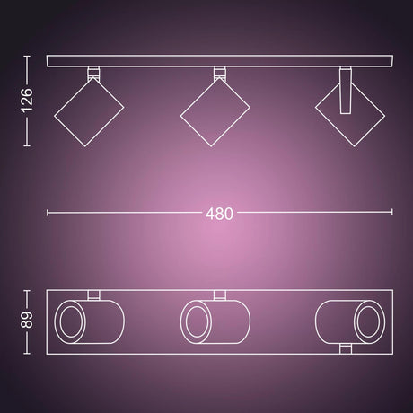Philips Hue - Argenta - White & Color Ambiance Philips Hue