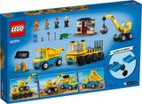 LEGO 60391 City Construction Vehicles and Crane with Wrecking Ball Construction Toy LEGO