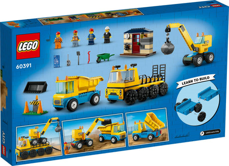 LEGO 60391 City Construction Vehicles and Crane with Wrecking Ball Construction Toy LEGO