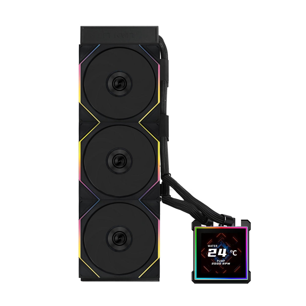 Lian Li Hydroshift II LCD-S, 360TL Wireless, Black [controller included] Lian Li