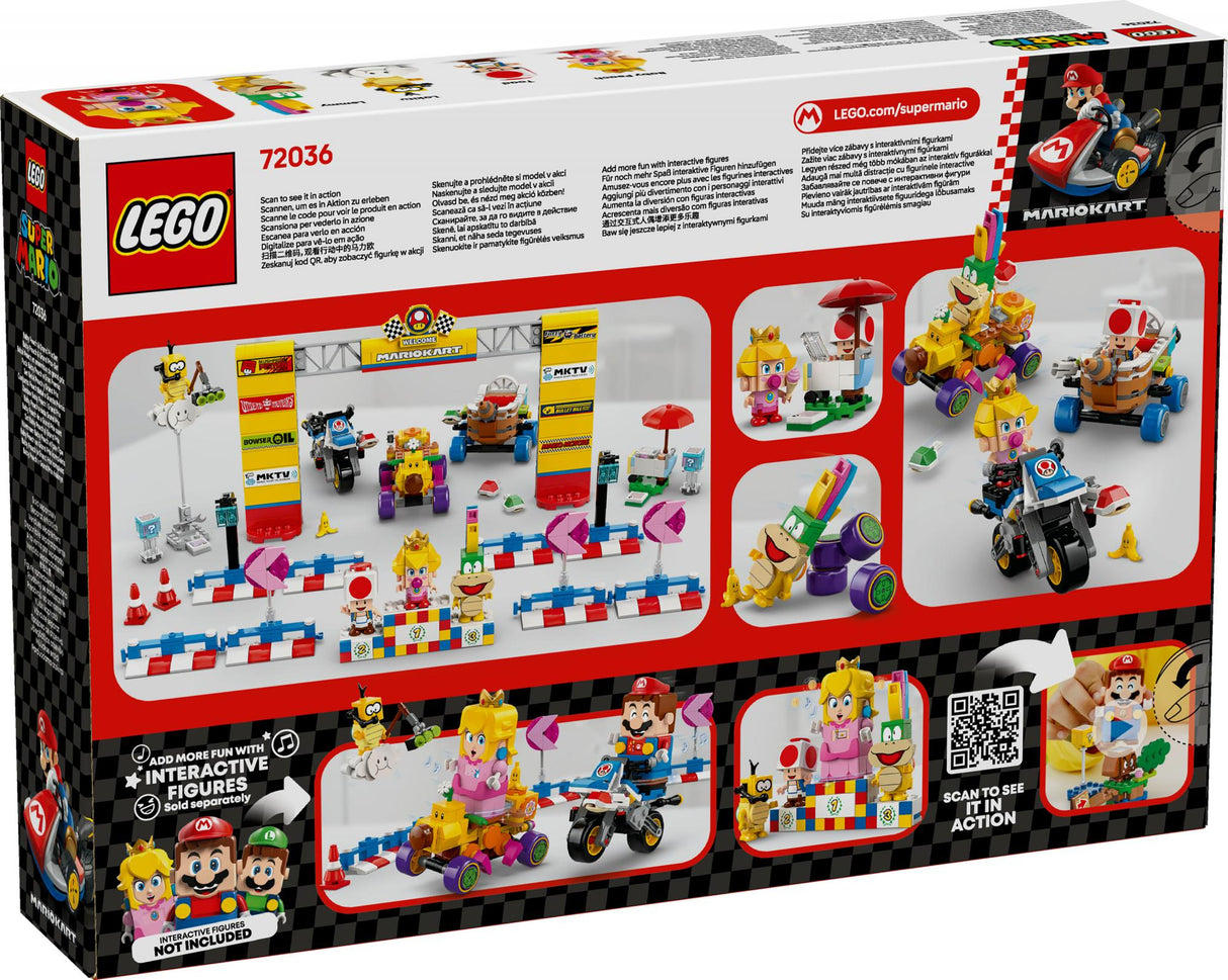 LEGO 72036 Super Mario - Mario Kart: Baby Peach & Grand Pix Set, Construction Toy LEGO