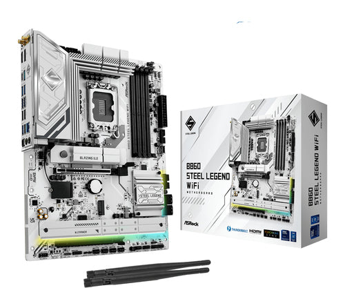 ASRock B860 Steel Legend WiFi bundkort - produktbillede 1