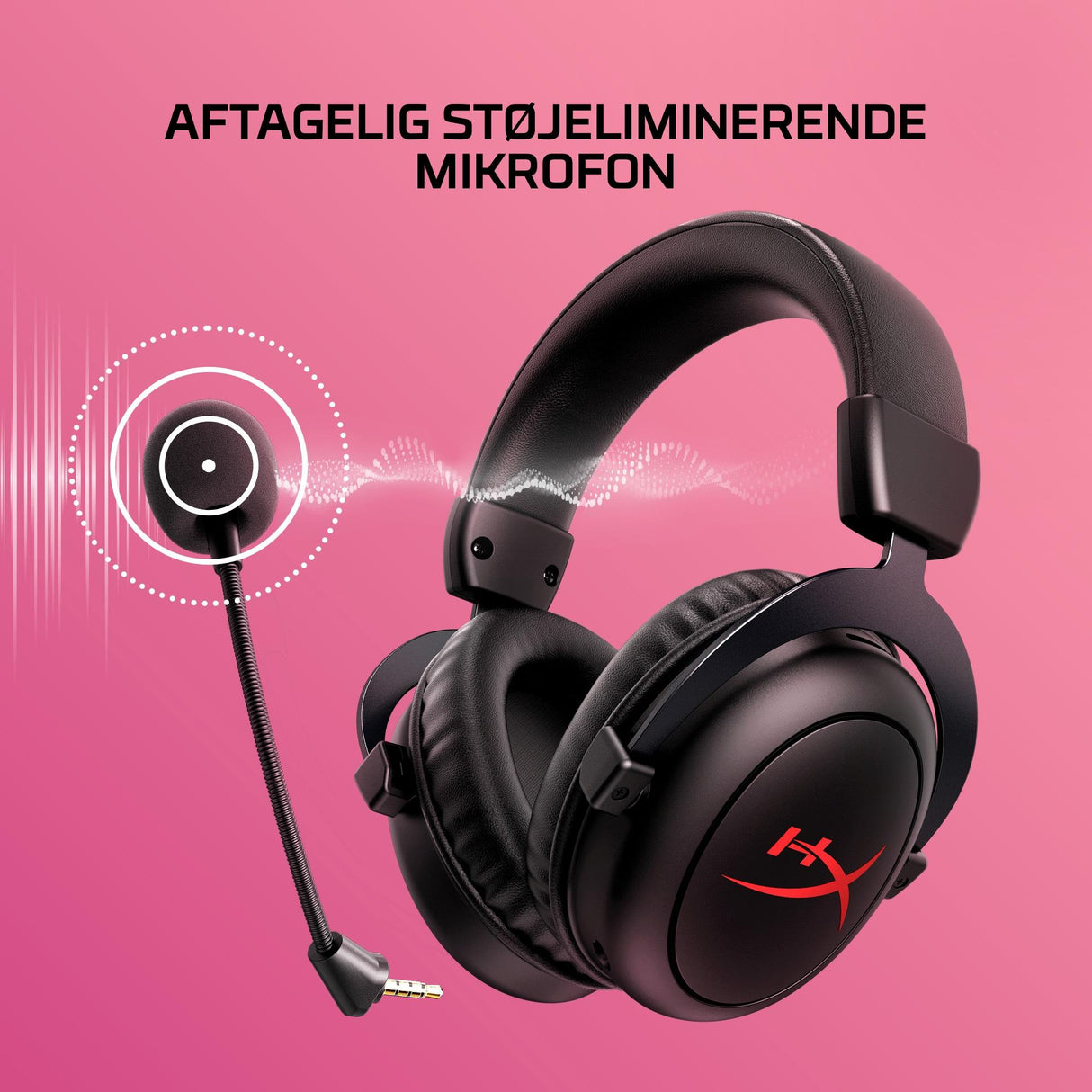 HyperX Cloud II Trådløs Headset Sort Hewlett-Packard