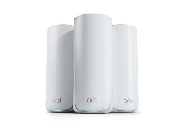 NETGEAR Orbi RBE773 – Wi-Fi 7-mesh, 3-pak, hvid