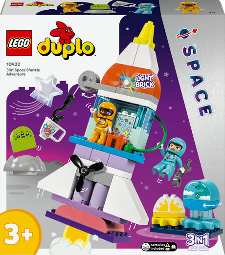 LEGO 10422 DUPLO 3-in-1 space shuttle for many adventures LEGO