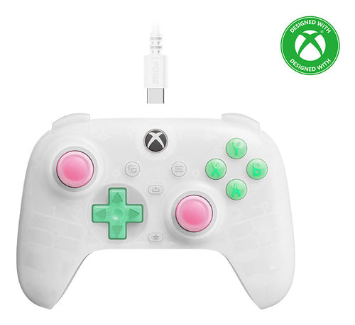 8BitDo Ultimate Mini Controller Xbox/PC Hvid – Hvid Xbox-controller med USB-kabel