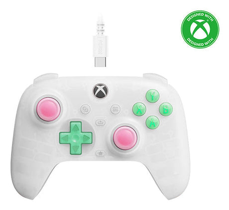 8BitDo Ultimate Mini Controller Xbox/PC Hvid – Hvid Xbox-controller med USB-kabel