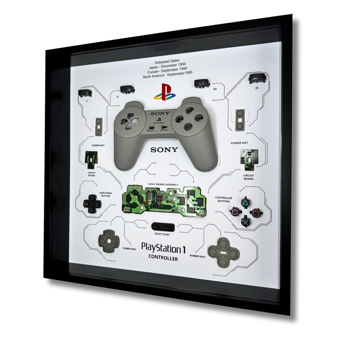 GRC Retro Art PS1 SCPH-1080 / SCPH-1010 – grå