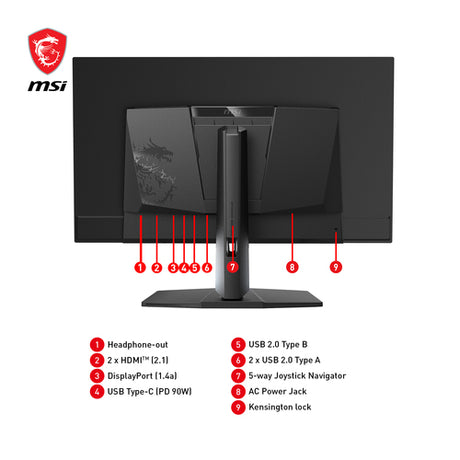 MSI MPG 321URXDE QD-OLED – produktvisning 14