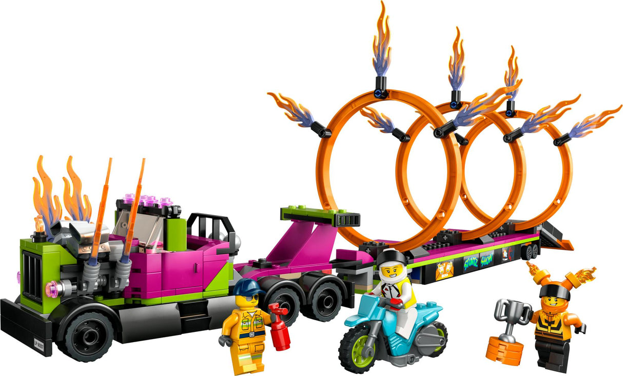 LEGO 60357 City Stunt Truck with Fire Tire Challenge LEGO
