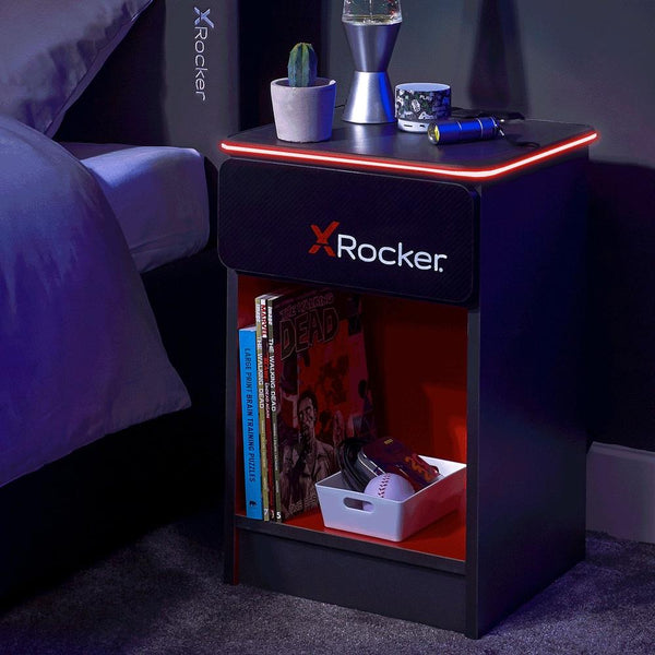 XROCKER CARBON-TEK NACHTSTUFE MIT KABELLOSEM LADEN