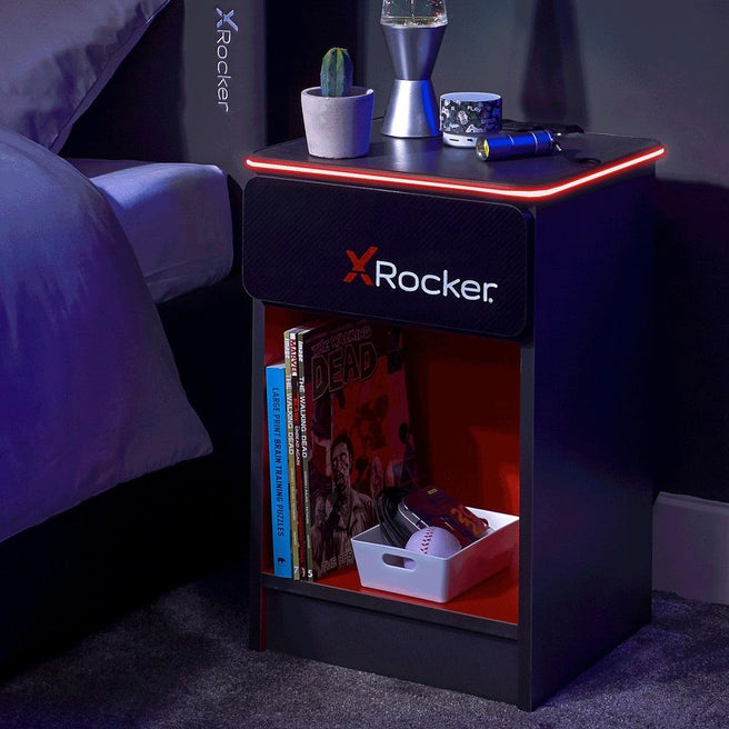 XROCKER CARBON-TEK BEDSIDE WITH WIRELESS CHARGING XROCKER