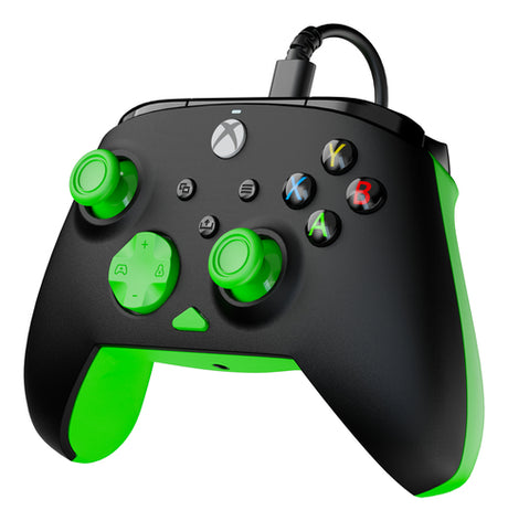 Turtle Beach Rematch Core Wired – Xbox/PC, sort/grøn – Set skråt fra højre