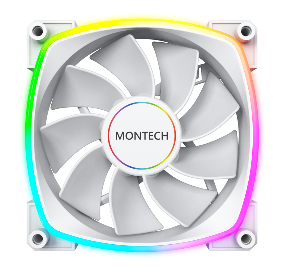 Montech RX140 PWM White - 140mm ARGB Reverse Montech