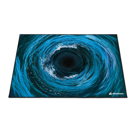 Sharkoon SKILLER SFM12 Undertow Blue 140x100cm 5mm Stitched Anti-Slip Gaming Chair Floor Mat Sharkoon