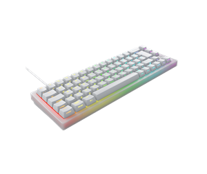 Xtrfy K5V2 RGB, Compact Mekanisk tastatur, 65%, Gennemsigtig hvid, Nordic