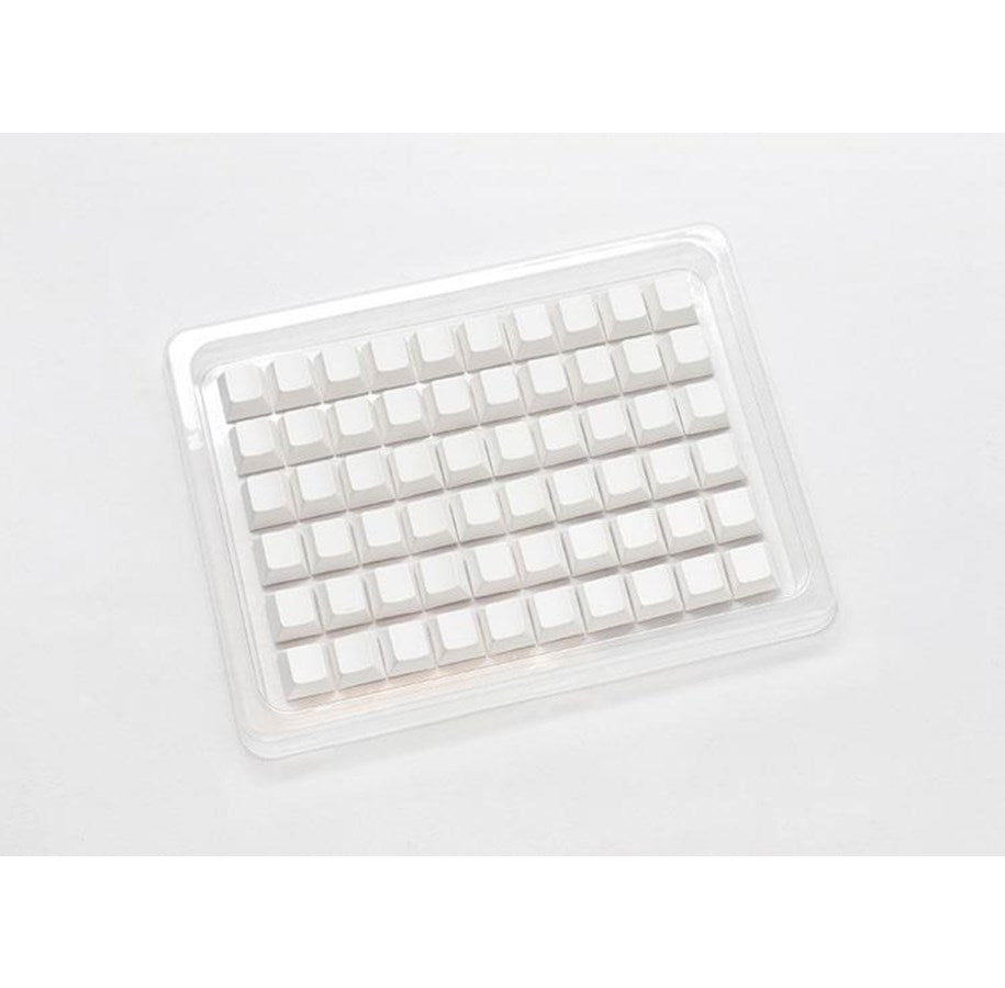 Ducky Blank - 132 Keycap Set - Cherry Profile - PBT - White Ducky