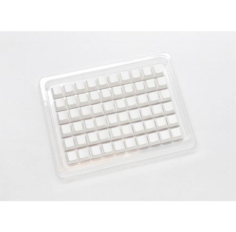 Ducky Blank - 132 Keycap Set - Cherry Profile - PBT - White Ducky