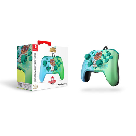 PDP Nintendo Switch Faceoff Deluxe Controller + Audio - Animal Crossing PDP