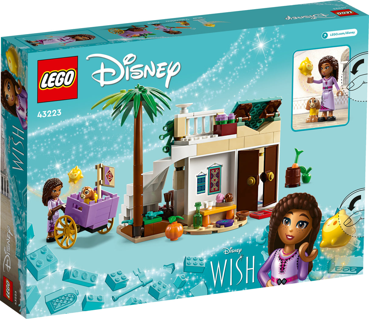 LEGO 43223 Disney Wish Asha in the City of Rosas, construction toy LEGO