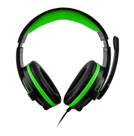 Nyko NX-2600 headset – sort/grøn – produktbillede 1